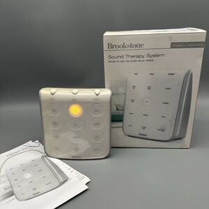 BrookStone Tranquil Moments Sleep Sound Therapy System IOB